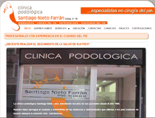 Tablet Screenshot of podologosantiagonieto.com